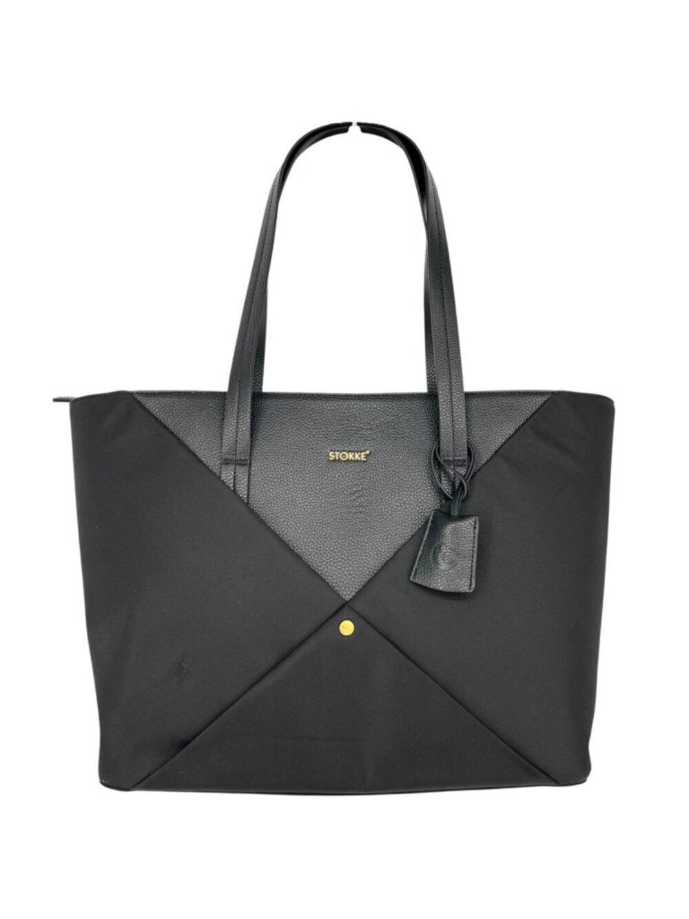 Stokke Explory X Signature Changing Bag Signature Black Faux Leather Nylon